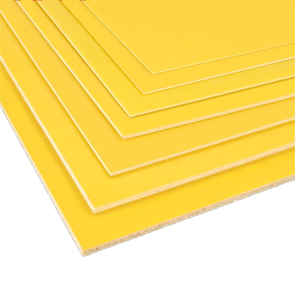 2 Szt. Płyta Z Żywicy Epoksydowej, Odporna Na Wysokie Temperatury Płyta Z Włókna Szklanego 3240 250x500mm Grubość 0,1-20mm, Do Płyty Izolacyjnej Obwodu DIY Żółty(0.5mm)