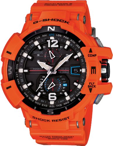 Casio G-Shock GWA1100R Aviation Series Stylish Watch - Orange / One Size