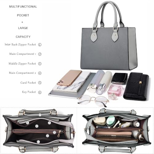 Image of CHICAROUSAL Crossbody Purses and Handbags for Women PU Leather Tote Top Handle Satchel Shoulder Bags