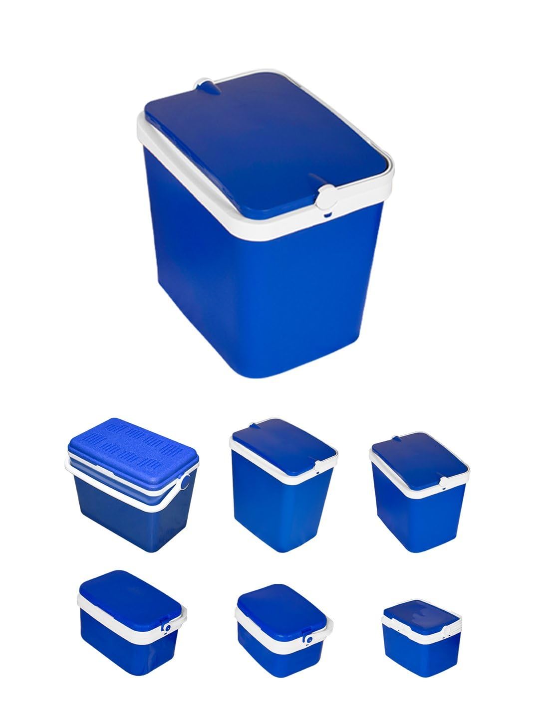 JARDIN202 - Nevera Portátil Rígida – Nevera Térmica con Asa para Camping, Barbacoa y Viaje | 24 L (Azul)