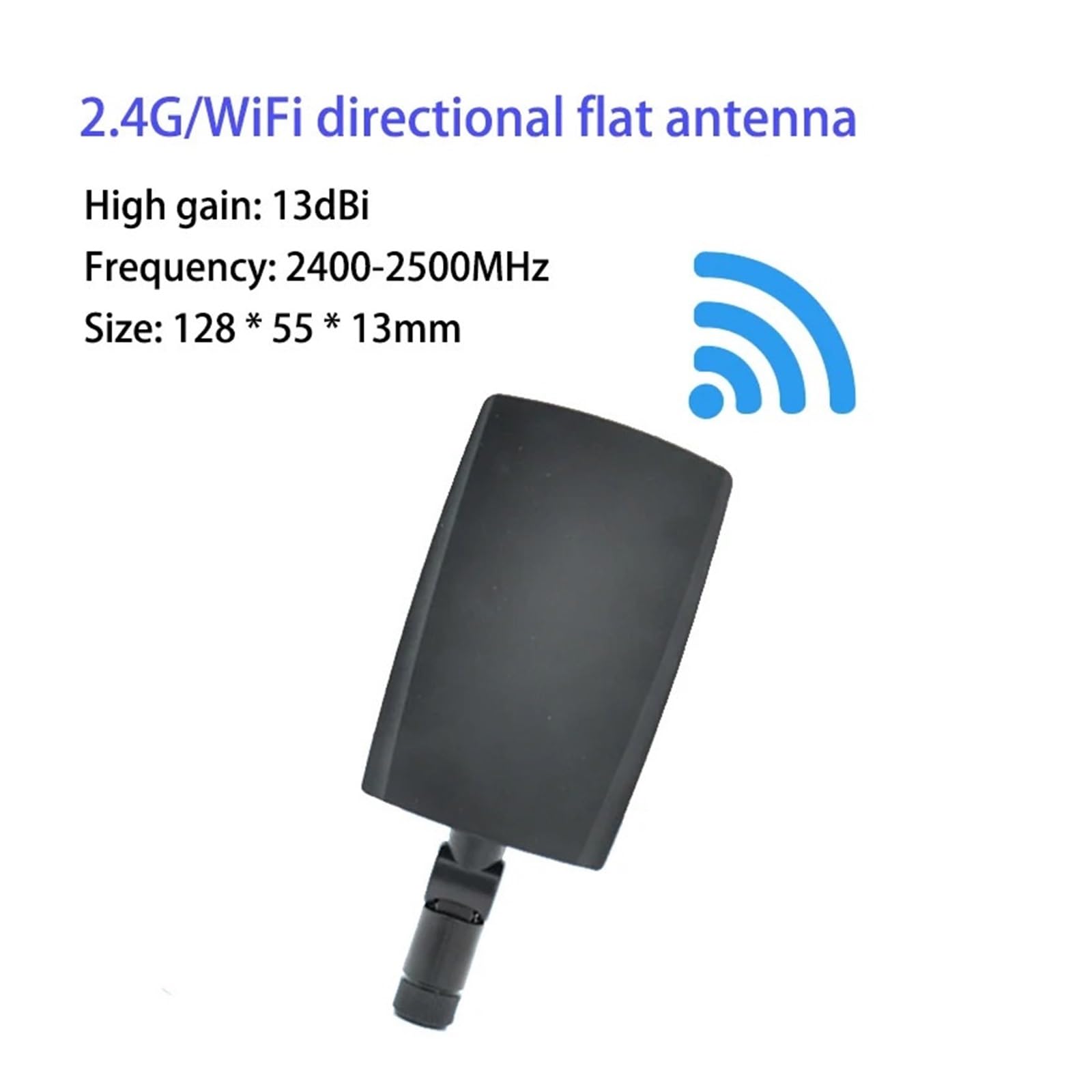 Amplificador De Antena Plana Direccional WiFi 2,4 G Con Base Magnética, Extensor Externo For Enrutador, Módem Y Señal Teléfono Móvil Fácil Amplia Compatibilidad(SMA Male)