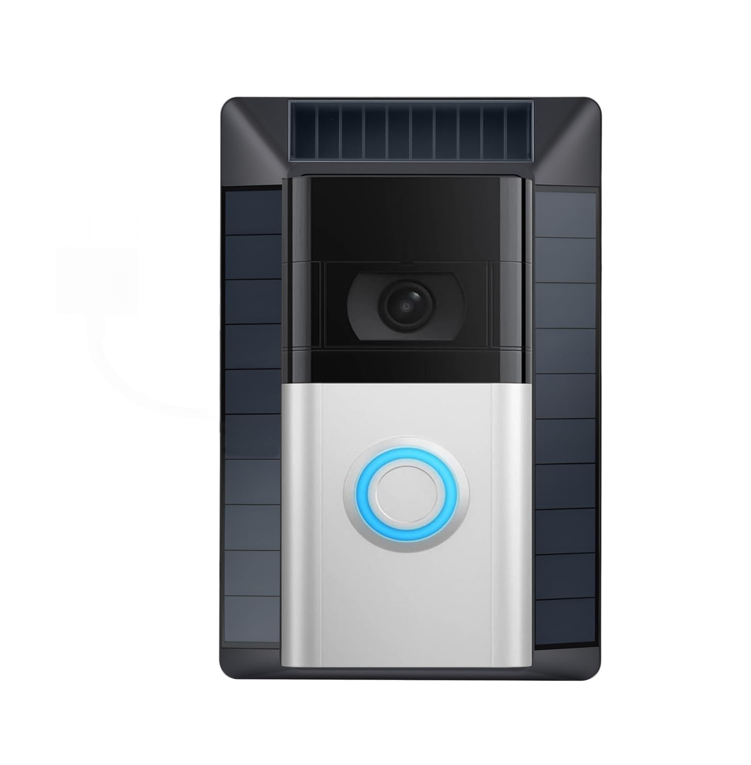 Fansoun Doorbell Solar Charger - Compatible with Ring Video Doorbell Plus 3,3 Plus, 4,and Battery Doorbell Pro(Video Doorbell 3, 3+, 4)
