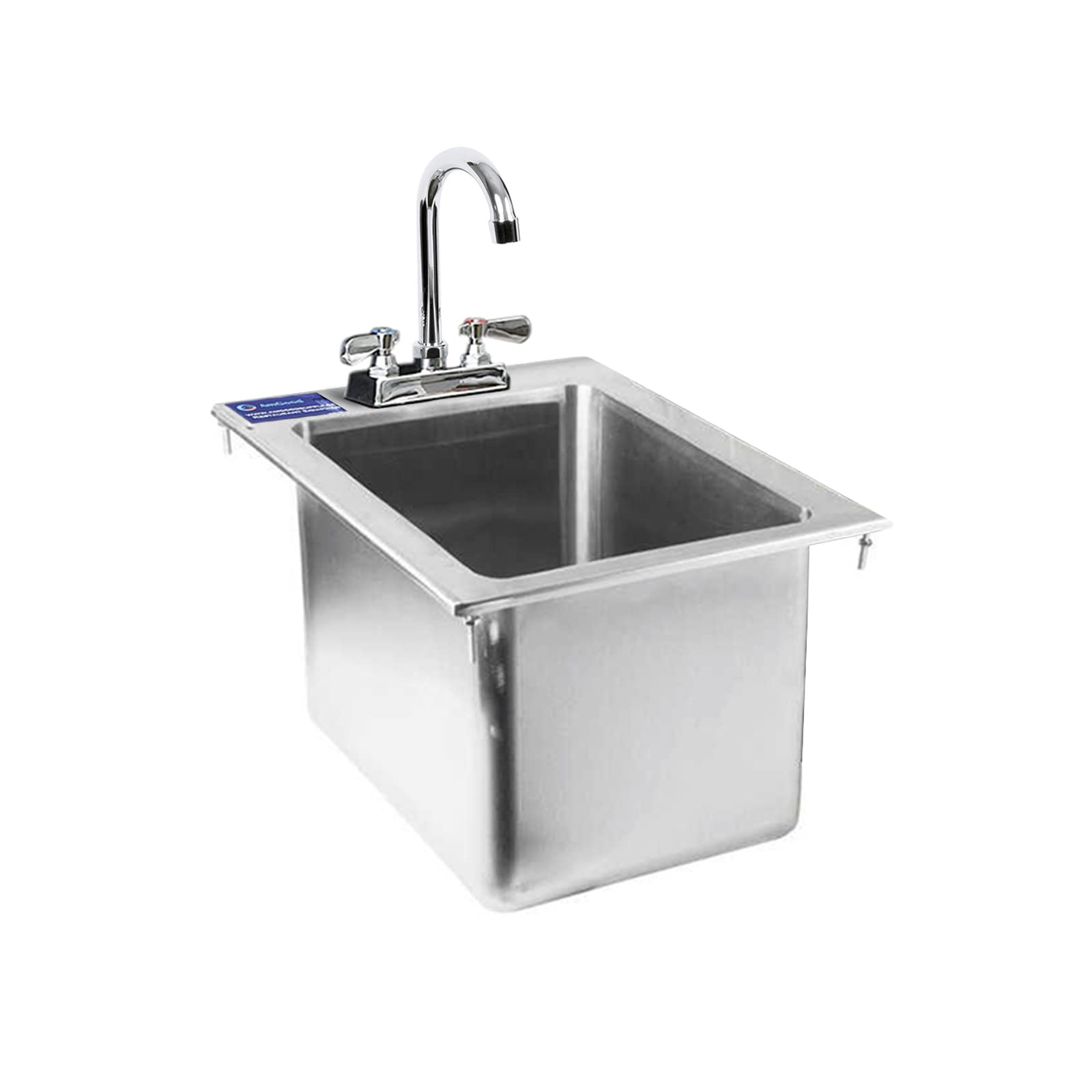 Stainless Steel Drop Sink - 1 Compartment Drop in Sink 10