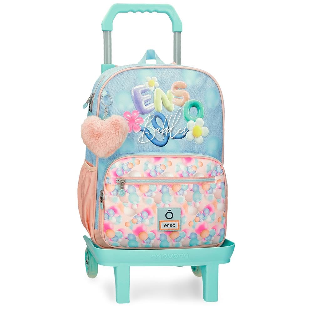 Enso Bubbles Mochila con Carro, Multicolor | 30x38x12 cms