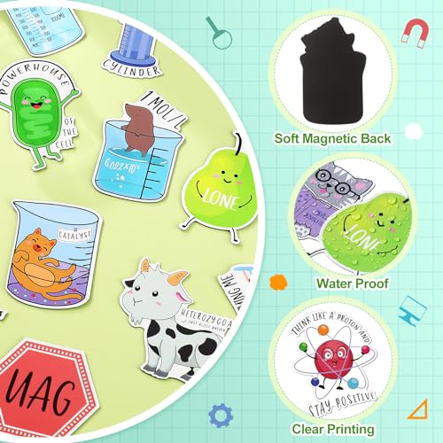 25 imanes decorativos de químicas para refrigerador miniatura 3