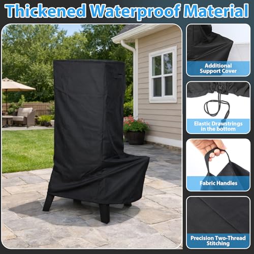 Image of Utheer Smoker Cover for Pit Boss 3 Series Vertical Smoker, 600D Waterproof