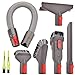 Italdos Kit Ricambio Spazzola Tubo Flessibile Accessori Prolunga per Dyson V7 V8 V10 V10 V11 + 2 Spazzolini