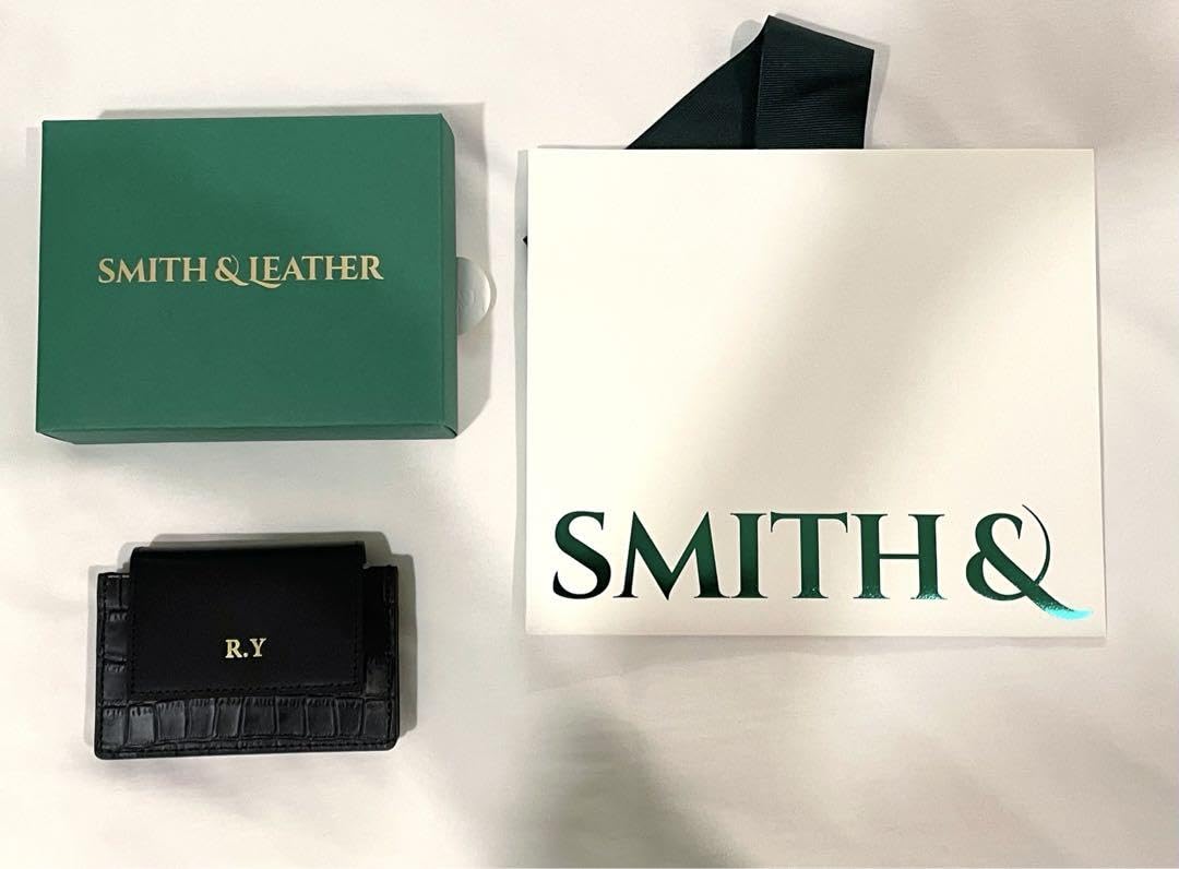 Amazon.co.jp: SMITH&LEATHER カードケース 山田涼介 ブラック 韓国お 