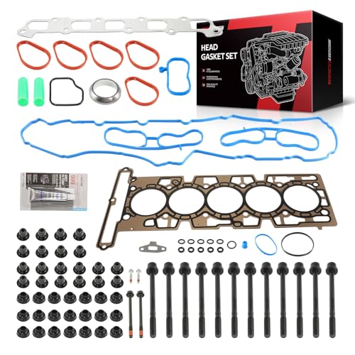 Image of Torchbeam Head Gasket Kit, Engine Cylinder Head Gasket Set Fit for Chevy Colorado 2004-2006 3.5L, Hummer H3 2006, GMC Canyon 2004-2006 3.5L, Isuzu i-350 2006, Replace# ES71334, HS54736