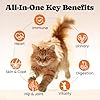 Cat Vitamin Treats with L-Lysine & Taurine – 12 Essential Vitamins & 5 Minerals, Cat Multivitamin Supplement for Immune, Joint & Skin Support, Daily Health Formula for Indoor & Senior Cats – 450 Chews #2