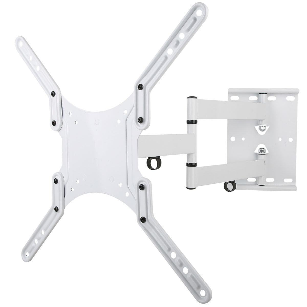 Techly 023851 Supporto a Muro Ultra Slim per TV LED LCD 23-55" Bianco Bianco