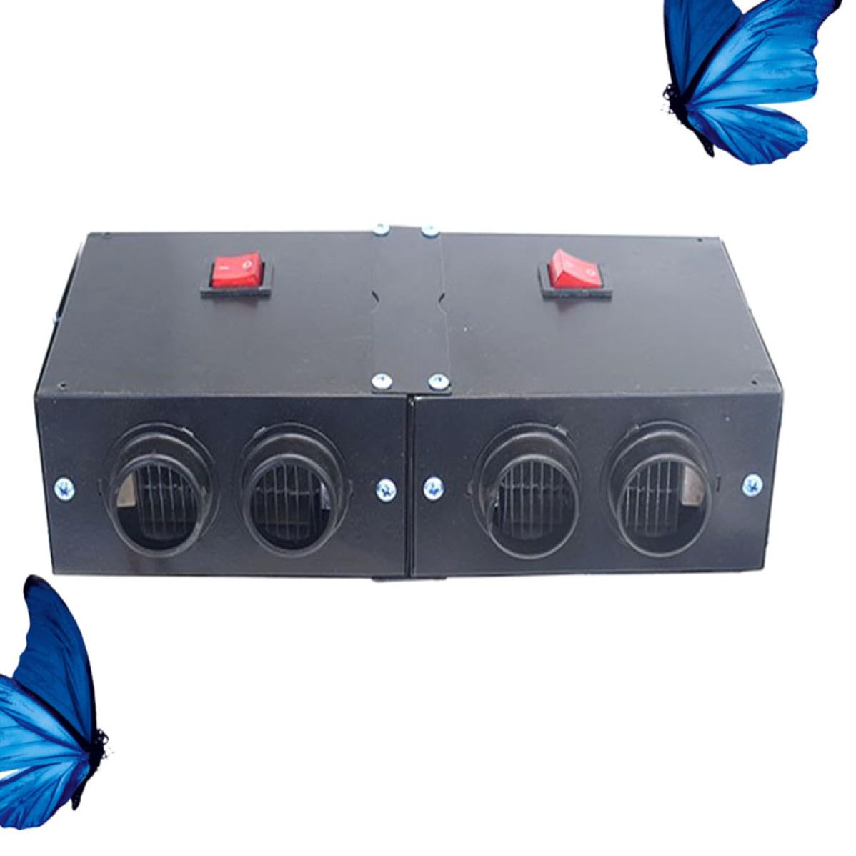 UKCOCO Sbrinatore Elettrico Auto 12v 500w, Ferro Nero a 4 Fori
