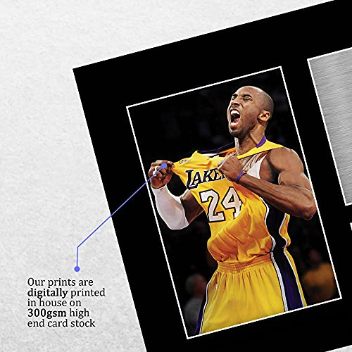 HWC Trading Kobe Bryant Autograph Signed Printed A4 Lakers Photo Display - Afbeelding 5