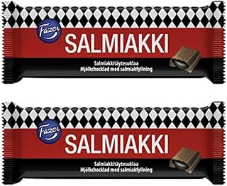 Fazer Salty Liquorice Chocolate 2 bars of 100g 3.5 oz