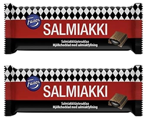 Fazer Salty Liquorice Chocolate 2 Bars of 100g