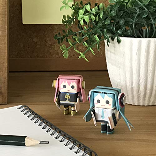 Piperoid Hatsune Miku Series Miku & Luka - Japanese 3D Paper Puzzle Diy Robot Kit For Kids And Origami Kit For Adults #TOP4