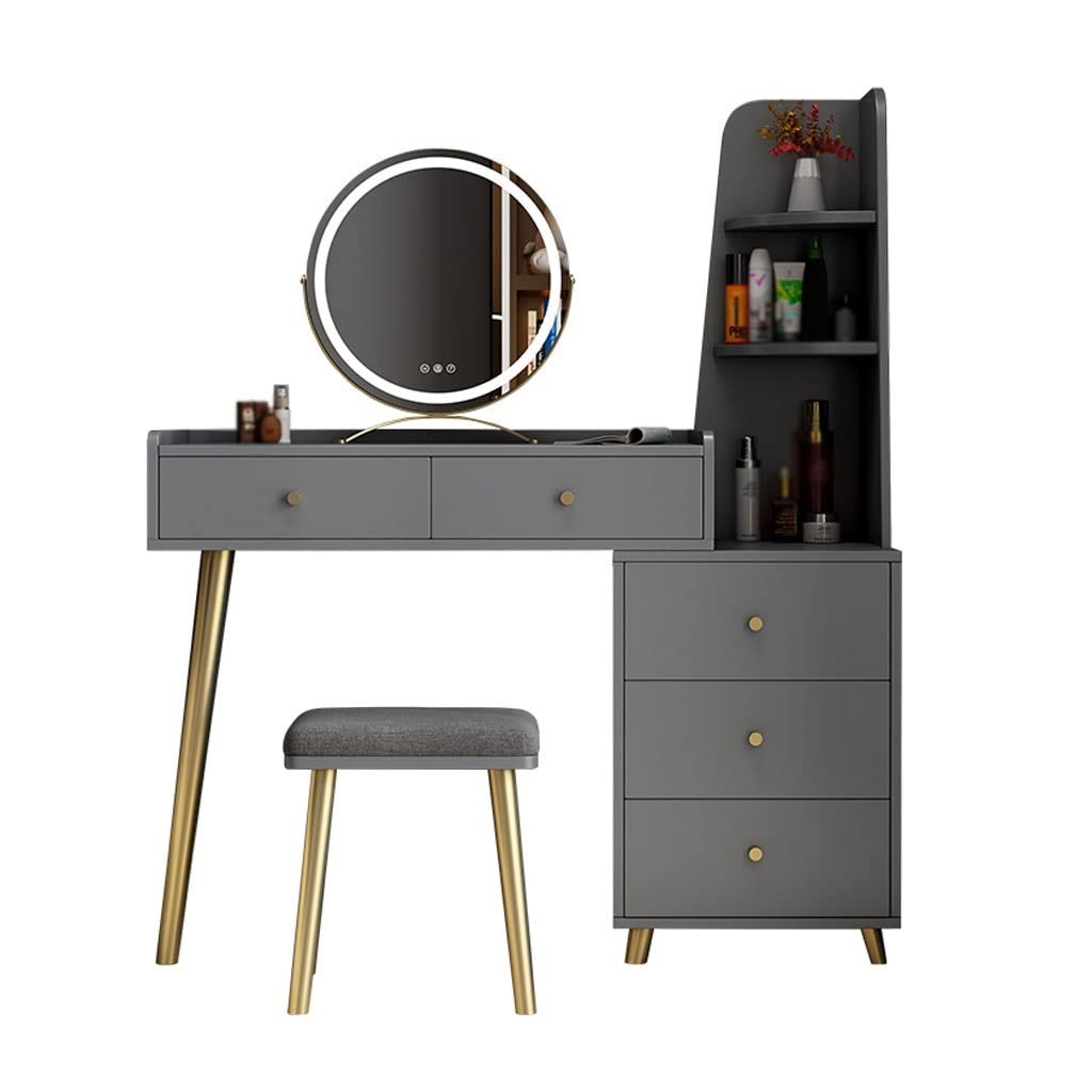 TEESONG Bedroom Dressing Tables Dresser Table Set Bedroom Modern Minimalist Storage Cabinet Dressing Multifunctional Vanity Makeup Vanity Dressing Table(G)