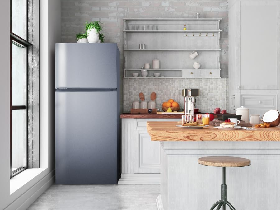 Summit 30” Top Mount Refrigerator - Freezer, 18 Cu.Ft. Capacity, Energy Star, Stainless Steel - Ff18sslhd (Left Handed Door Swing) on Fridge.com - View 6