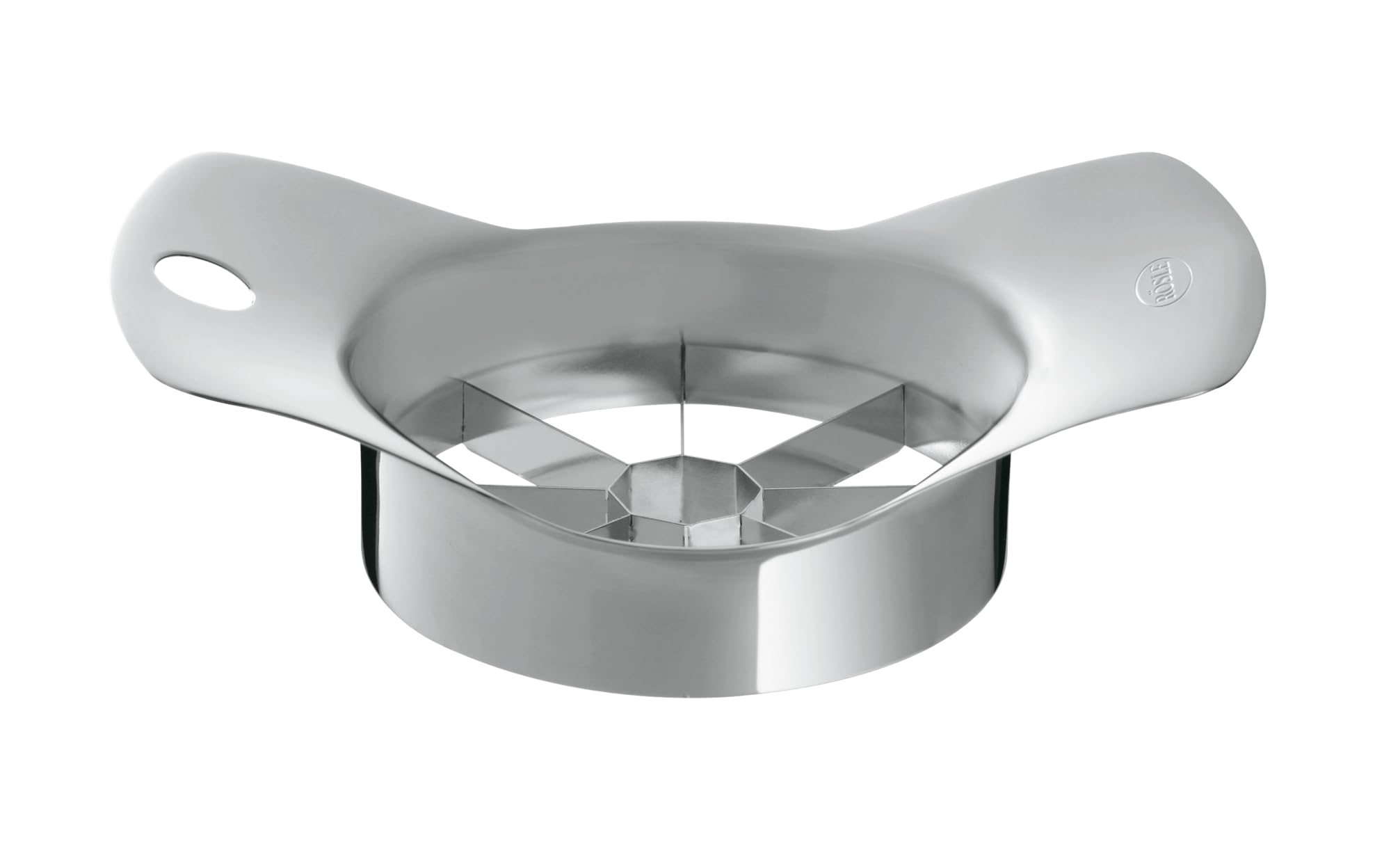 RÖSLE Coupe Pomme et Poire - Ustensile en Inox 18/10 - Trancheuse de Fruits et Légumes avec Protège-Lame en Plastique - Lavage Facile à la Main