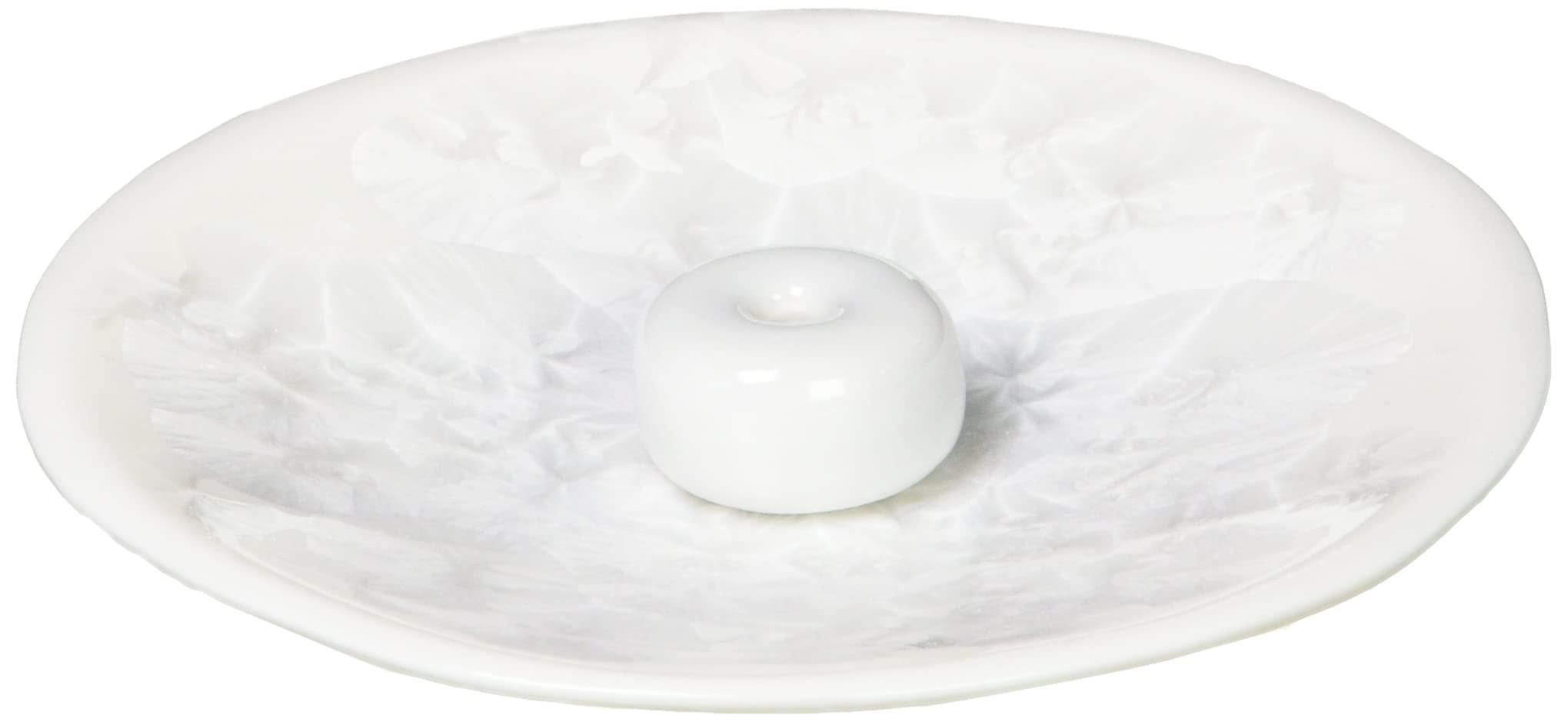 Kyo Ware Kiyomizu Pottery Incense Stand Set Flower Crystal White 3.7in Japan