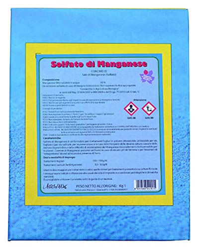 SOLFATO DI MANGANESE 1KG FERTILIZZANTE IDROSOLUBILE BIOLOGICO
