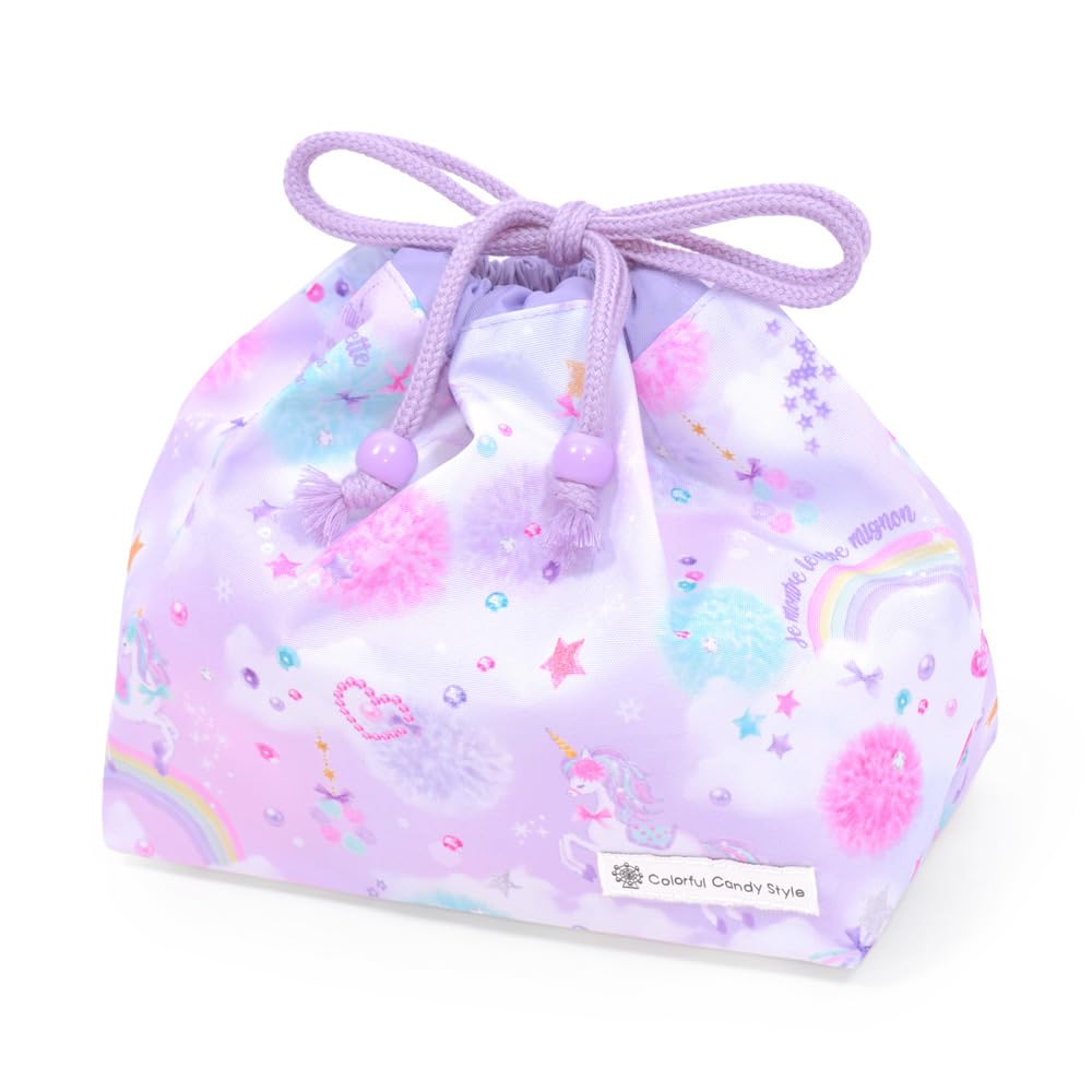 Amazon.co.jp: COLORFUL CANDY STYLE 巾着 中 マチ有りお弁当袋 [2026