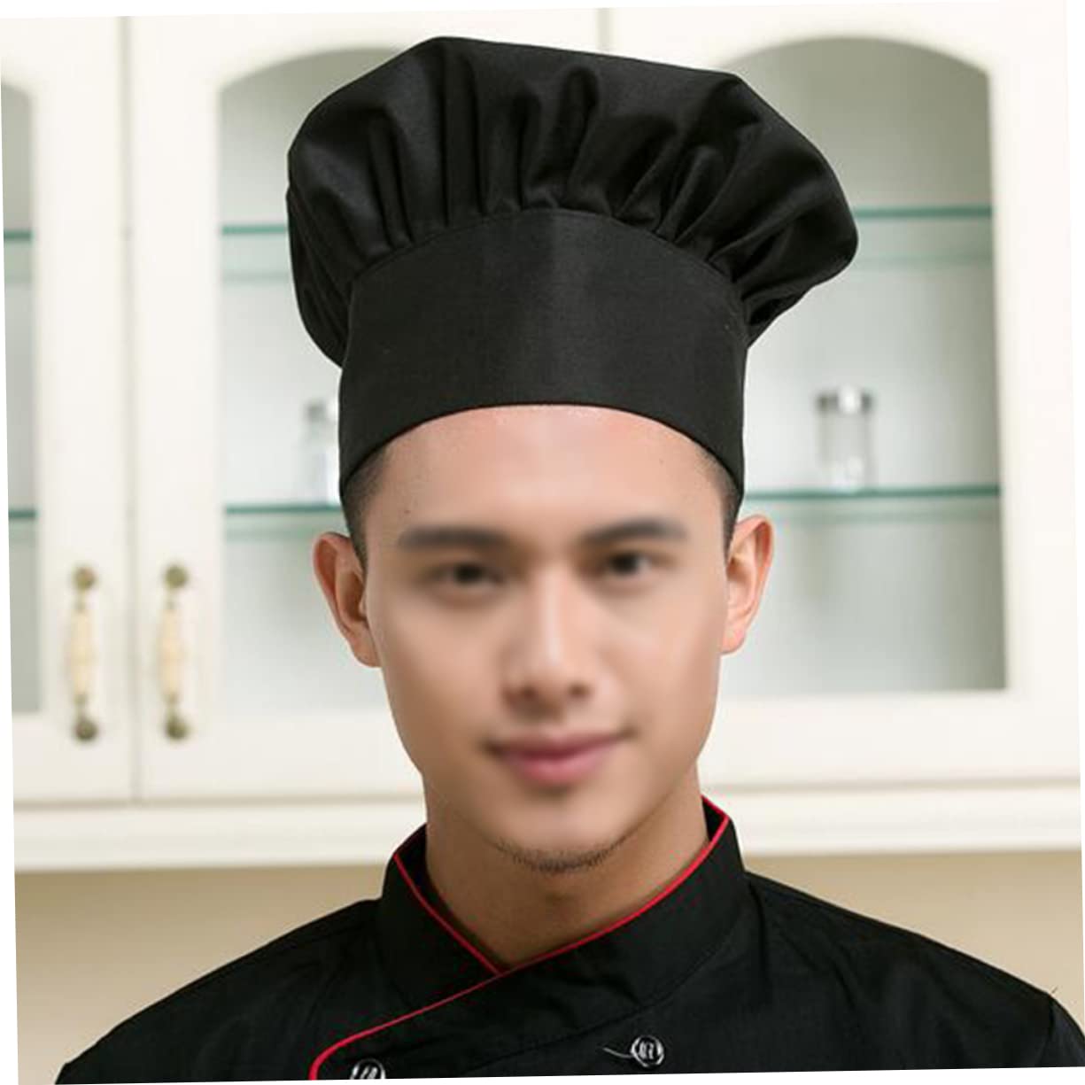 Gorra De Cocinero Sombrero De Restaurante Cocinar Black