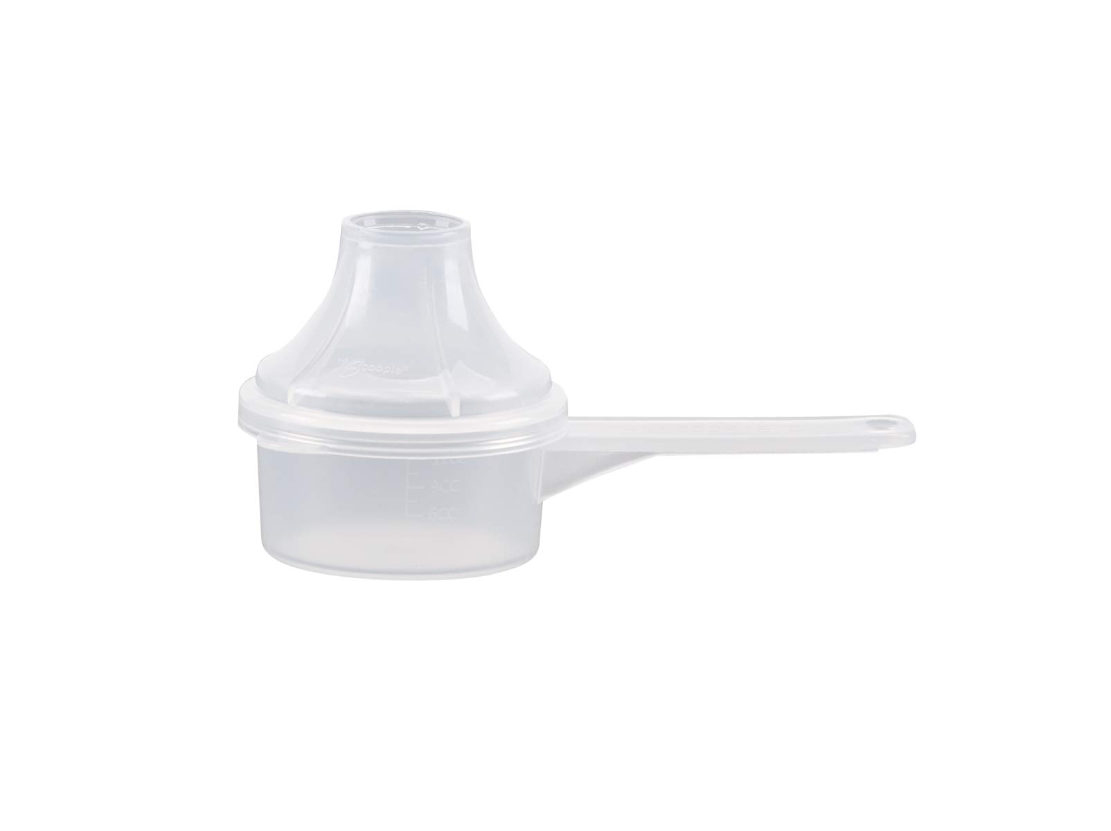 The ScoopiePlastic Scoop with Funnel, (15 cc | 1 tablespoon | 15 mL) Measuring Spoons for Powders, Coffee, Pet Food, Protein, Spices and Other Dry Goods (Pack of 1, Opaque, No Cap)