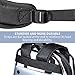 PACKISM Clear Backpack - Large Clear Backpack Heavy Duty Transparent See Through Bookbag for Student, School, Work, Travel, Black(for age 12 or above)