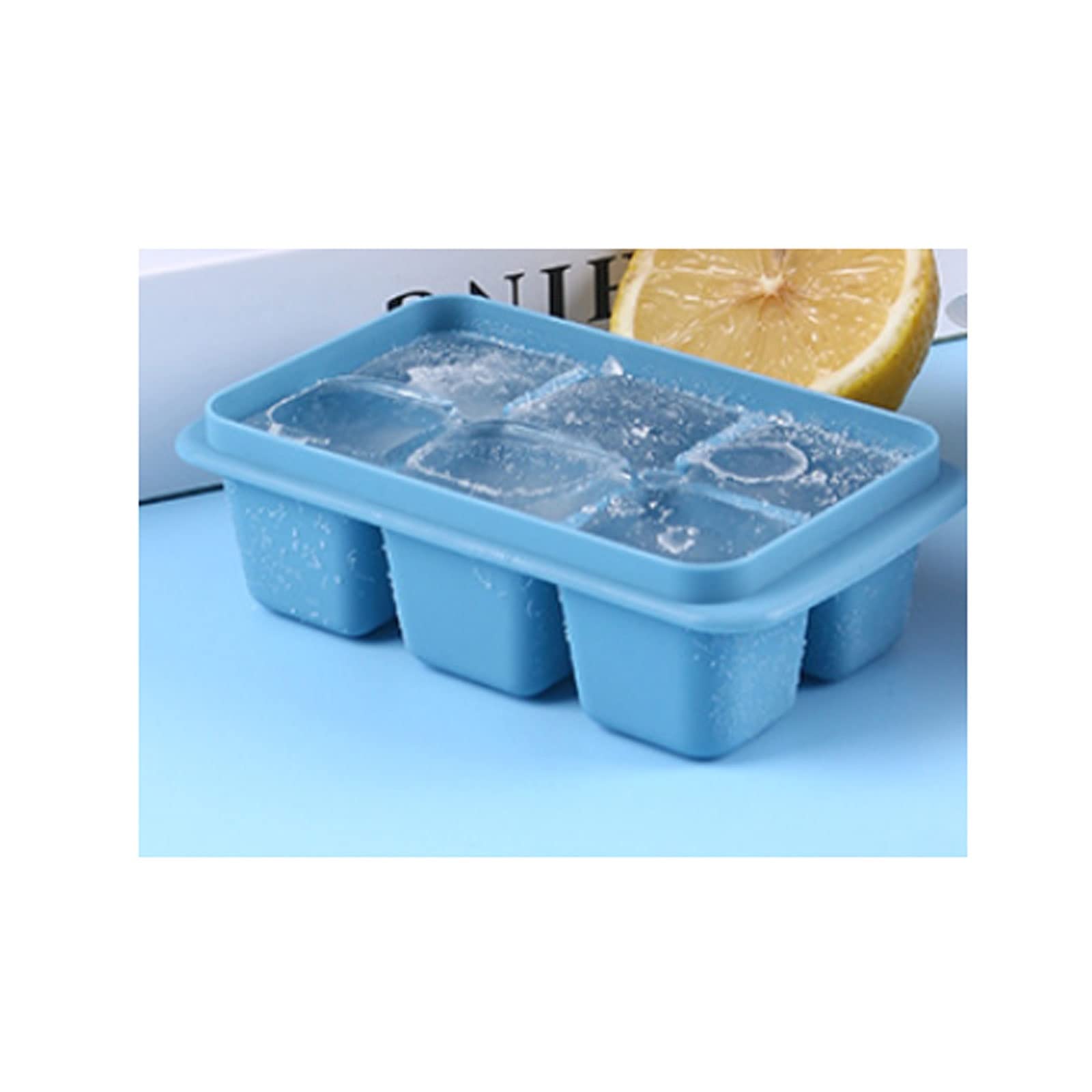 JINGYAN Stampi per ghiaccio Ice Cube Mold Household Silicone Tray Refrigerator Box Small Reusable