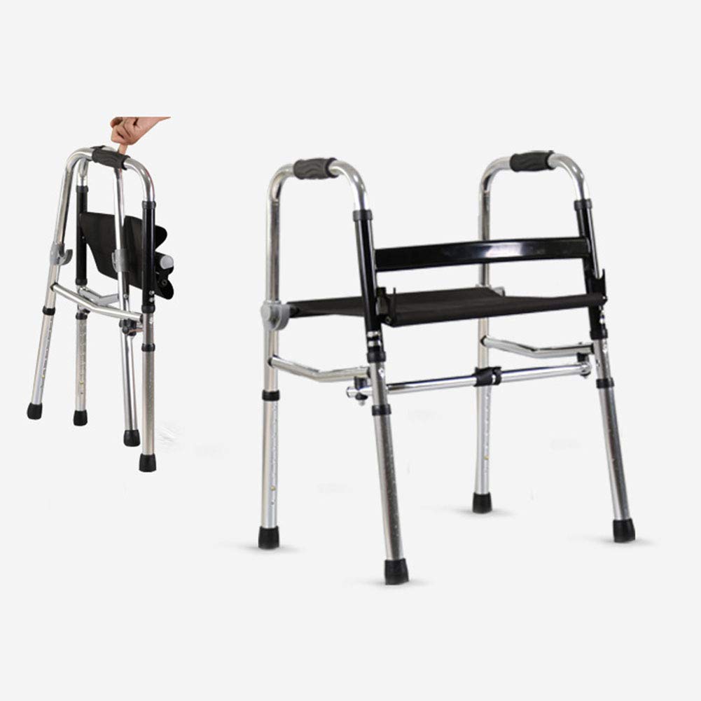 Wózek inwalidzki, lekki składany regulowany pomoc w chodzeniu podczas jazdy medycznej, stop aluminium dla osób starszych, niepełnosprawny udar, hemiplegia rehabilitacja czteronożna laska