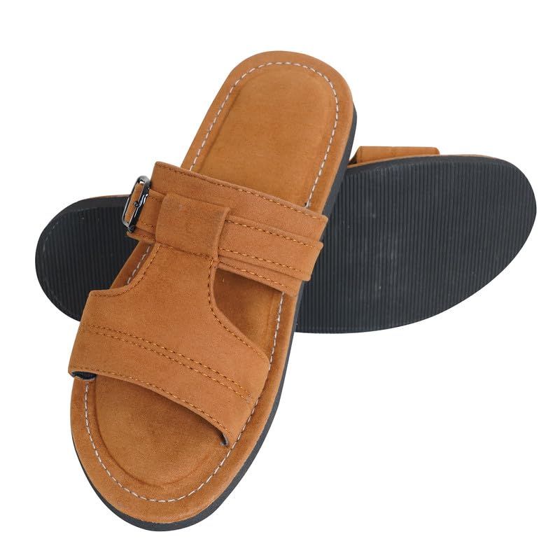 Image of DFR Sandals for Men, Daily Use Comfortable Ethnic Rajasthani Mens Slippers