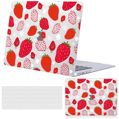 Evita arañazos en MacBook Pro 16 con esta carcasa rígida y protector de teclado M4 M3 A3186 fresa