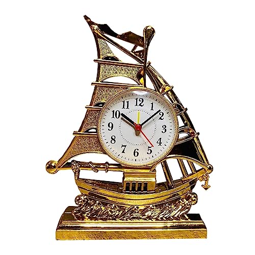 Gralara Relojes de Mesa, Reloj Despertador, Figura de Vela, Adorno de decoración del hogar, Relojes de Noche, Reloj de Escritorio para Sala de Estar, Cocina, Doral