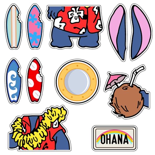 11Pcs Cruise Door Decorations Magnetic, Cute Large Nautical Cruise Door Magnets Decorations Reusable Refrigerator Magnets for Cruise Ship Door Decorations