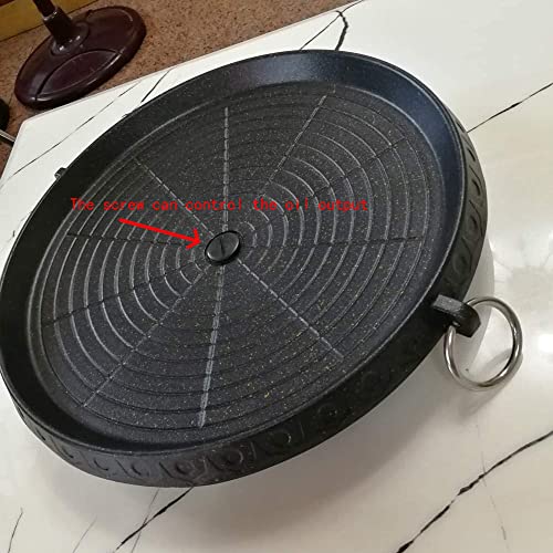 Korean-Style Barbecue Pan with Maifan Stone Coated Surface Non-Stick Smokeless Outdoor Indoor Grill Stovetop Plate - Image 4