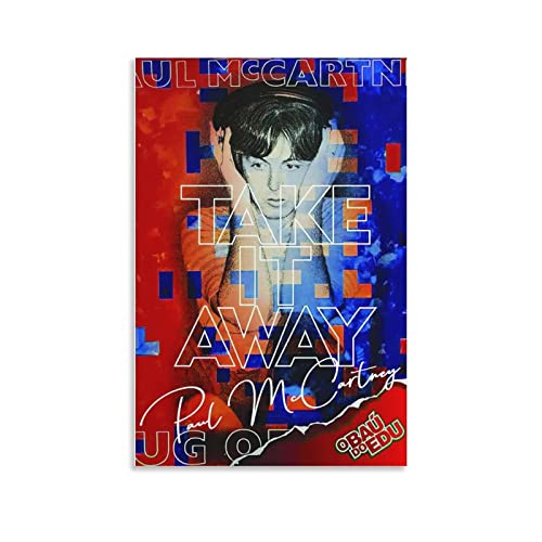 SHENGHUA Affiches et Impressions sans Cadre 60X90cm Paul Mccartney - Les Beatles, Paul McCartney, John Lennon, RIngo Starr, George Harrison SHENGHUA Affiches et Impressions sans Cadre 60X90cm Paul Mccartney