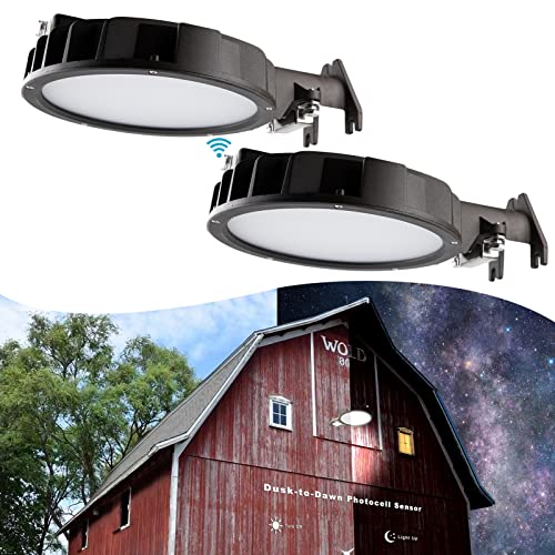 Lightdot 2 Pack 50W Led Barn Lights, Dusk-to-Dawn Outdoor Area Lights with Photocell, 6000 Lumens 5000K Daylight Waterproof Yard Street Flood Lights Lightdot 2 Pack 50W Led Barn Lights, Dusk-to-Dawn Outdoor Area Lights with Photocell, 6000 Lumens 5000K Daylight Waterproof Yard Street Flood Lights