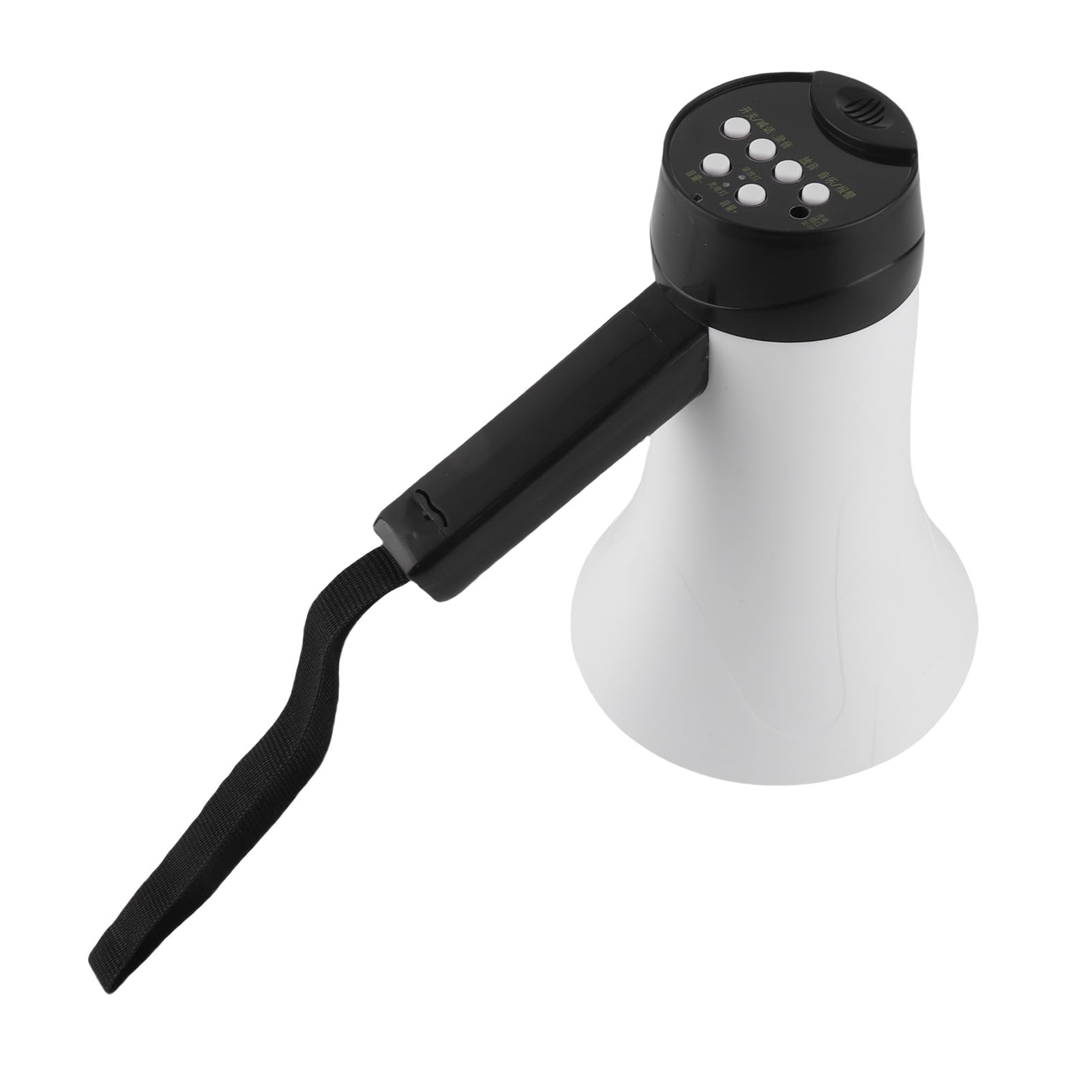 Altoparlante Portatile a Tromba con Megafono con Potenza 30 W, Registrazione 300 S, Distanza di Trasmissione 500 M, Funzione Sirena, Design Portatile, Materiale Duraturo - Ideale