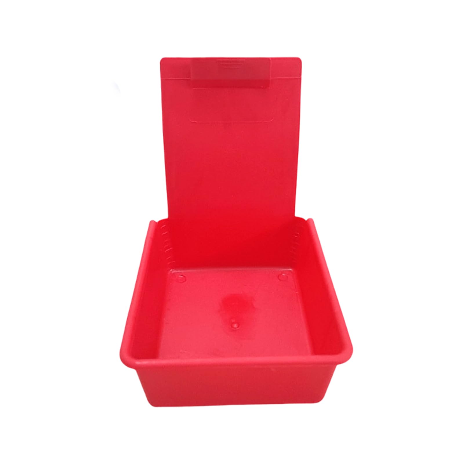 Carotoe Red Tray Dentals Model Box With Clip Dentals Working Lab Pan For Safe Denture And Mold Transport Lab Work Case