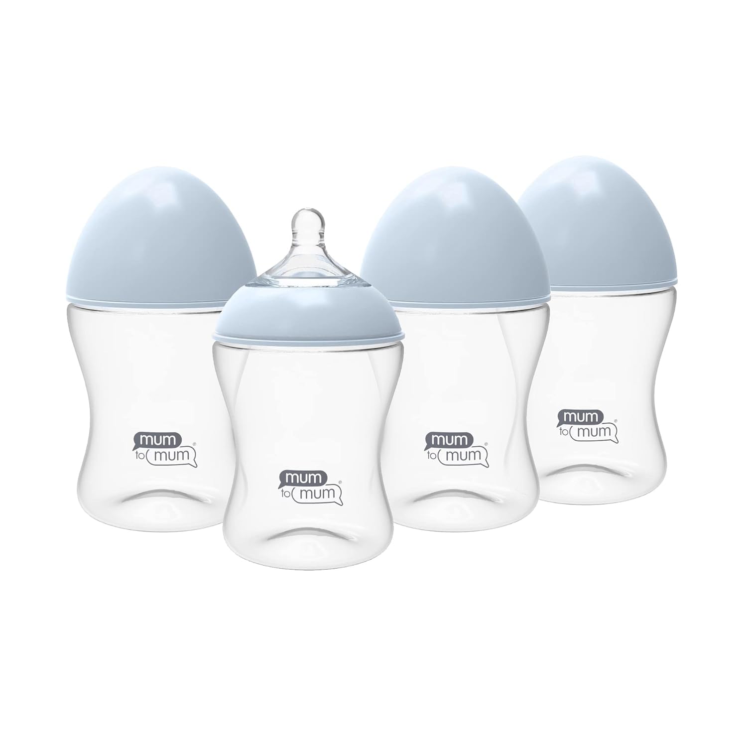 Anti Colic Baby Bottles 8oz with M Flow Rate Nipples for 3-6 Months, 4 Pack, MM104A