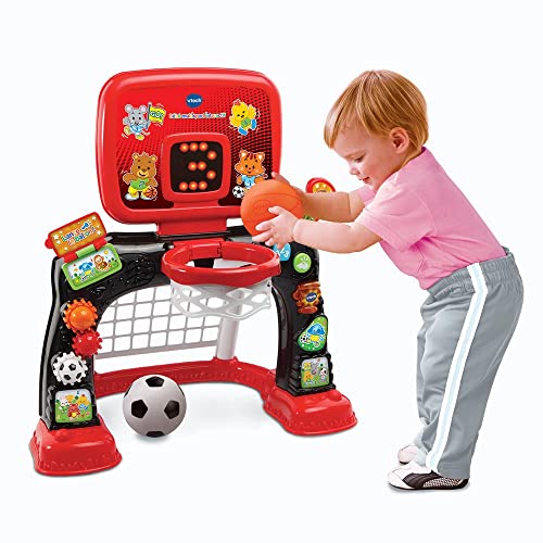Structure de motricité bébé VTech 2 en 1 multisport rouge et noir interactif - 5