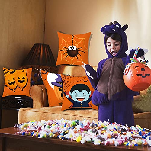 Halloween Pillow Cover 4PCS Halloween Wicked