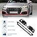 X AUTOHAUX Front Lower Hood Bumper Grille Grill Fog Light Grille Cover for Audi Q5L Front Lower Bumper Kidney Grille Grill Sport Style Facelift Black 1 Set
