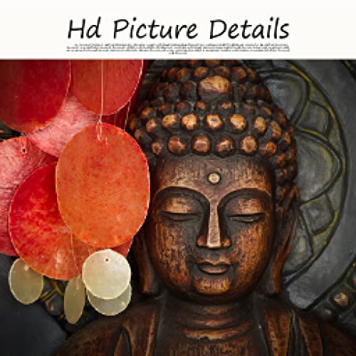 Bouddha toile peinture abstraite dorée de qualité supérieure moderne 70x100cm - 4