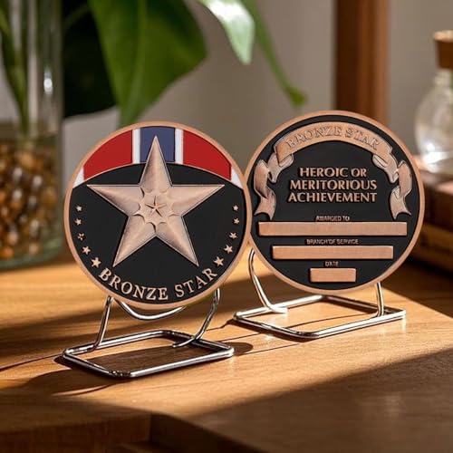 Moneda de Desafío Estrella de Bronce Americana miniatura 2