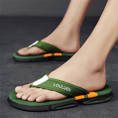 Men's Color Block Summer Flip Flops | Outdoor Leisure Beach Shoes for Men | Men's Slip-on Slippers with Anti-slip Sole4
