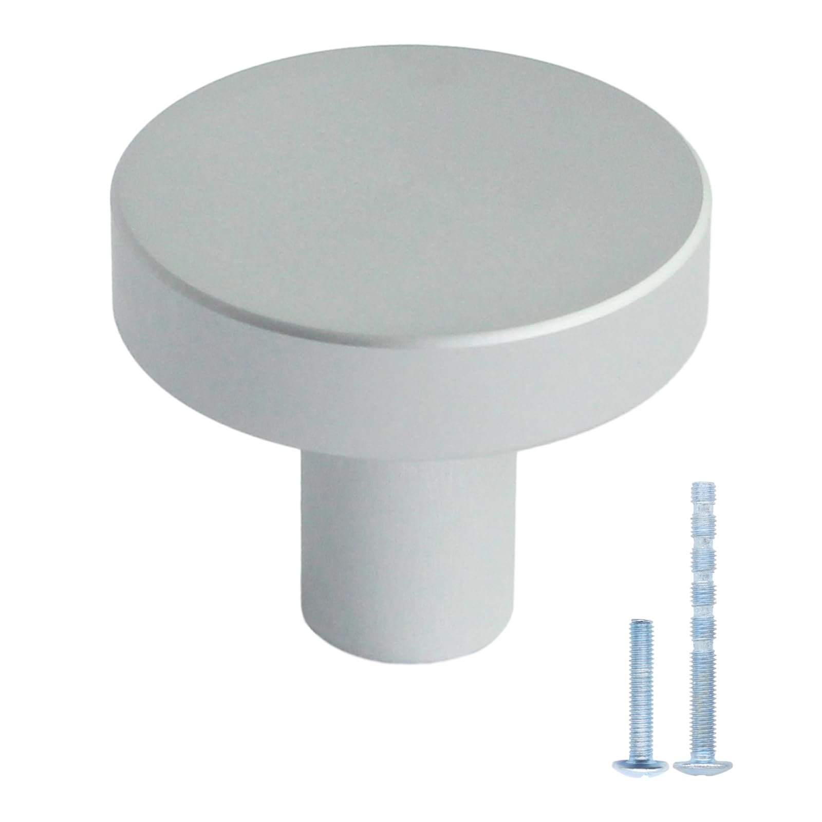 HANIHUA 10 Pack Kitchen Cabinet Knobs, Solid Dresser Knobs Drawer Knobs for Cabinets, Single Hole Metal Knob for Cabinets and Drawers Hardware Round