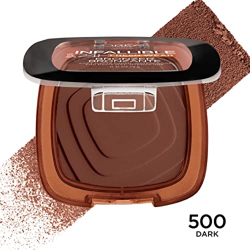 L'Oreal Paris Infallible Up to 24H Fresh Wear Soft Matte Longwear Bronzer. Waterproof, heatproof, Transfer, humidity and sweatproof, Dark, 0.31 oz - Image 5