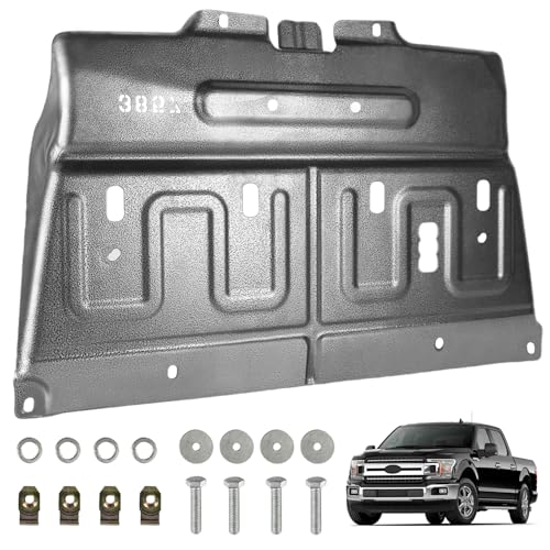 PACEWALKER Upgrade Manganese Steel Splash Panel Shield for 2015-2020 Ford F150 with Engine Not Fit Raptor/3.0L Diesel ML3Z-7222-D